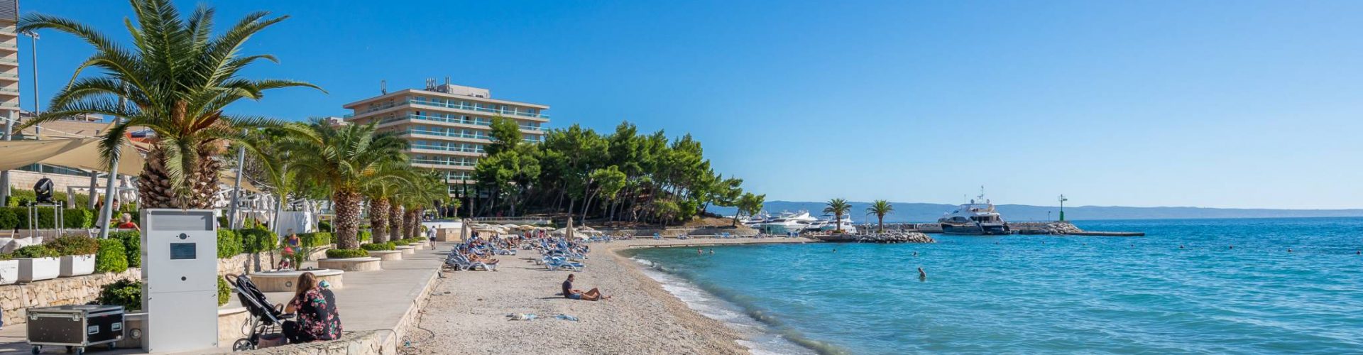 beach near Modern seaside apartment in Podstrana